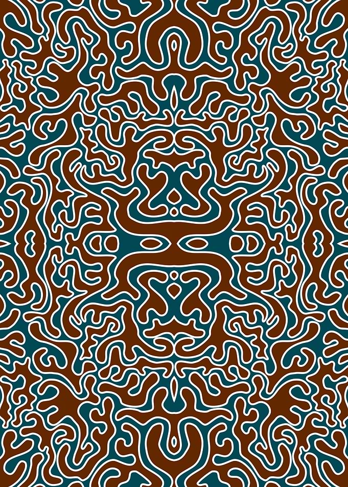 Symmetry native aztec art