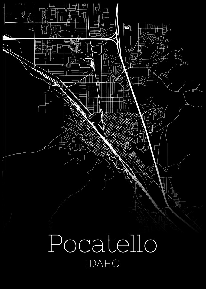 Pacatello Idaho city map
