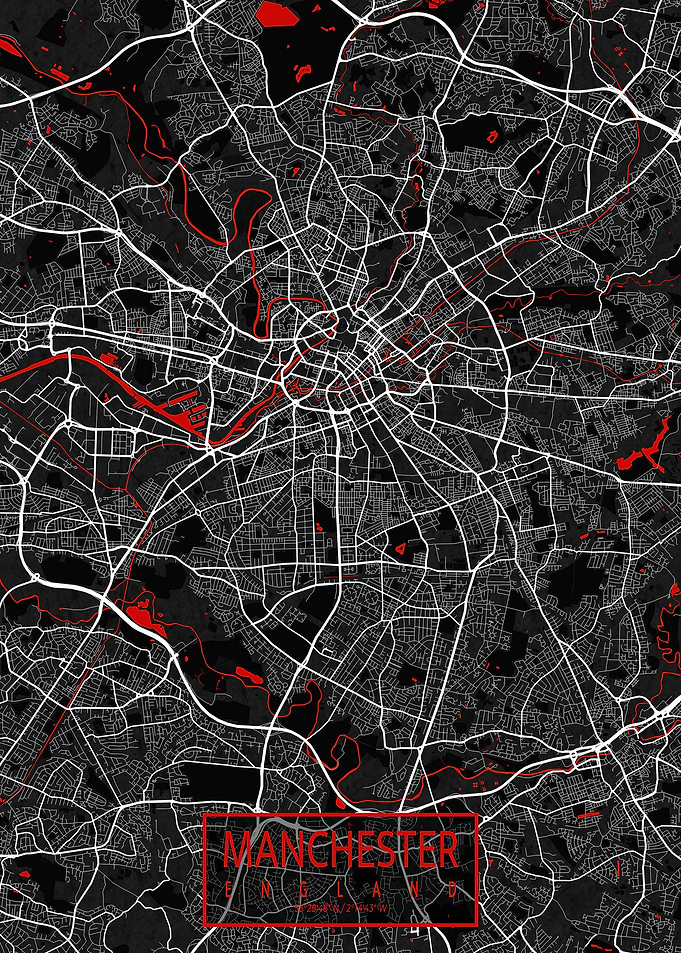 Manchester Map Oriental
