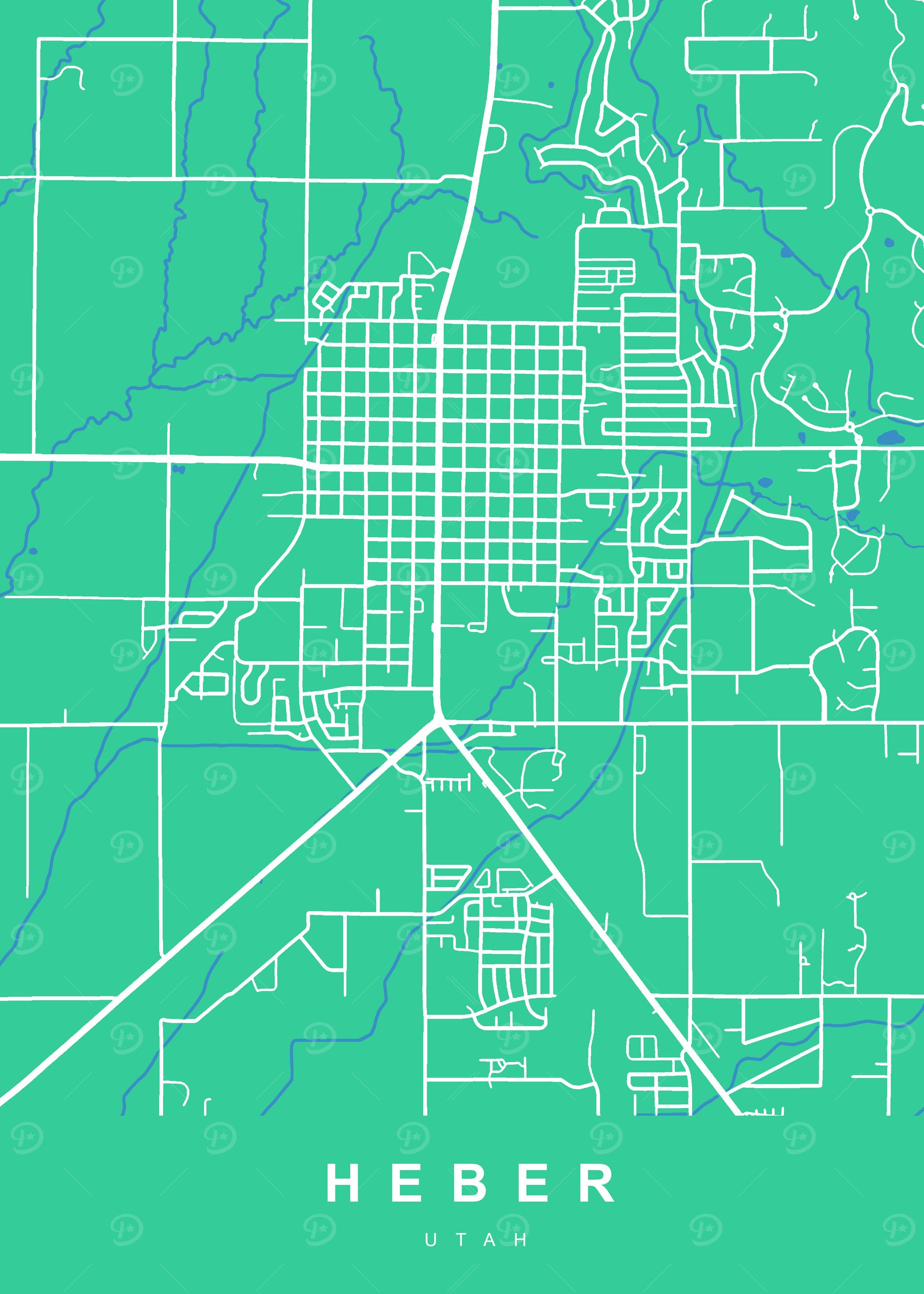 HEBER Map UTAH