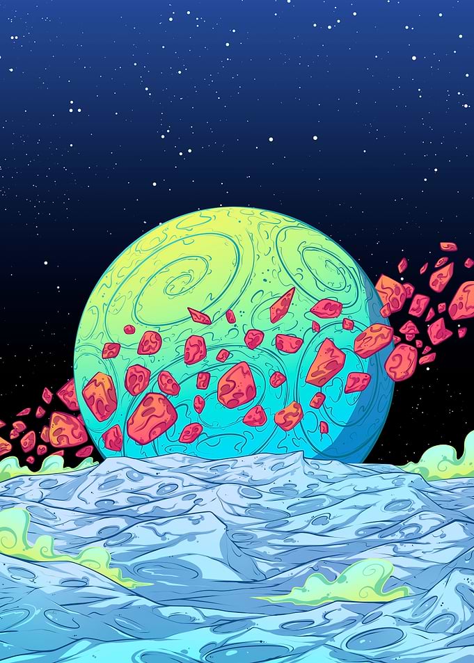Planet in the Space