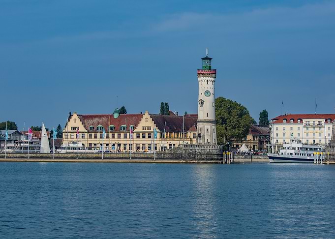 The harbor entrance