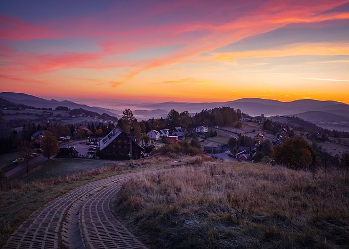 Autumn mountain landscape
