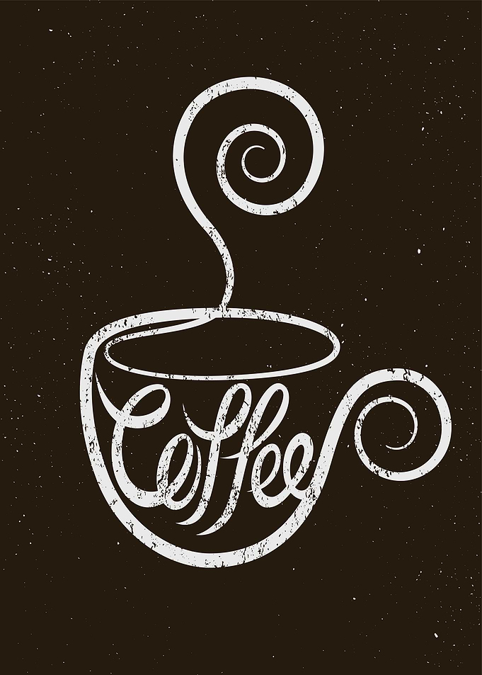 steaming coffee