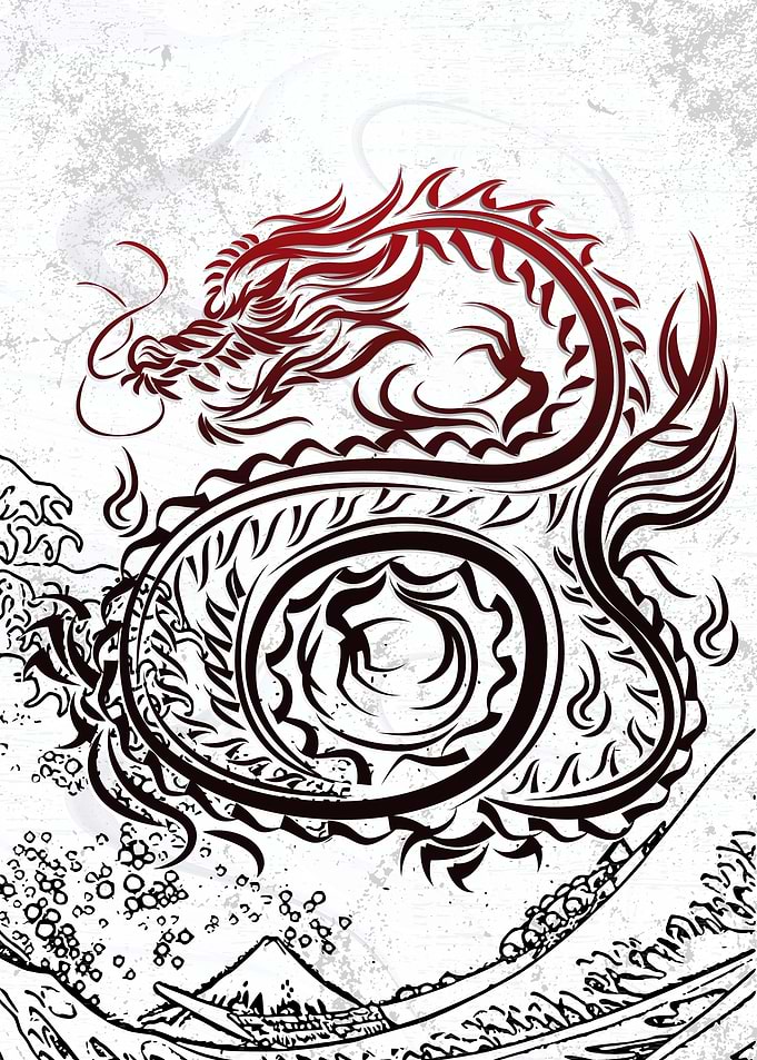 Japanese Minimal Dragon