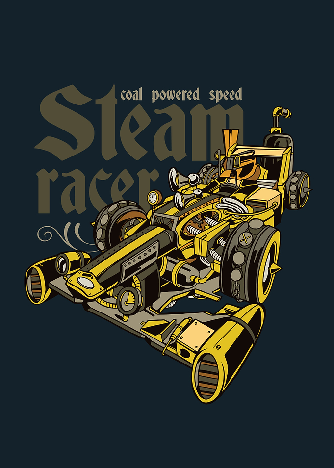 F1 Steampunk car