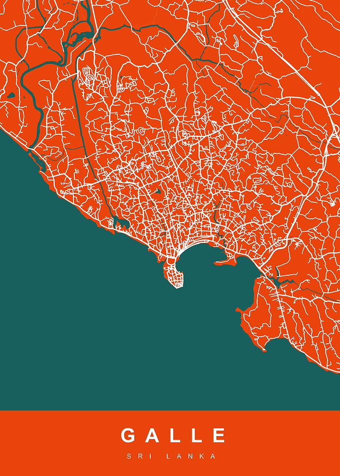 GALLE Map SRI LANKA