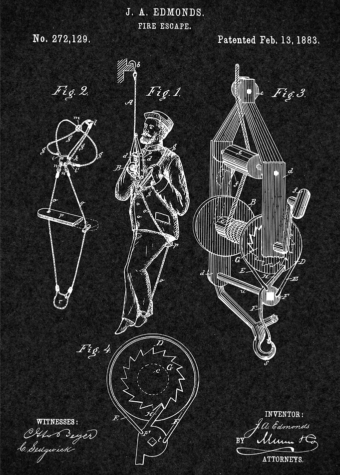 Firefighter Vintage Patent