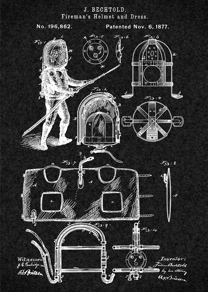 Firefighter Vintage Patent