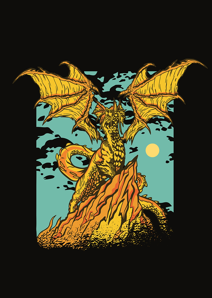 Powerful dragon creature