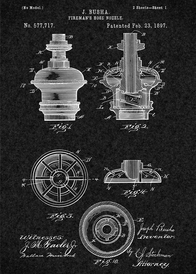 Firefighter Vintage Patent