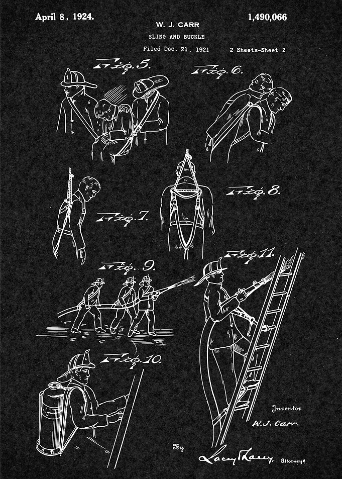 Firefighter Vintage Patent