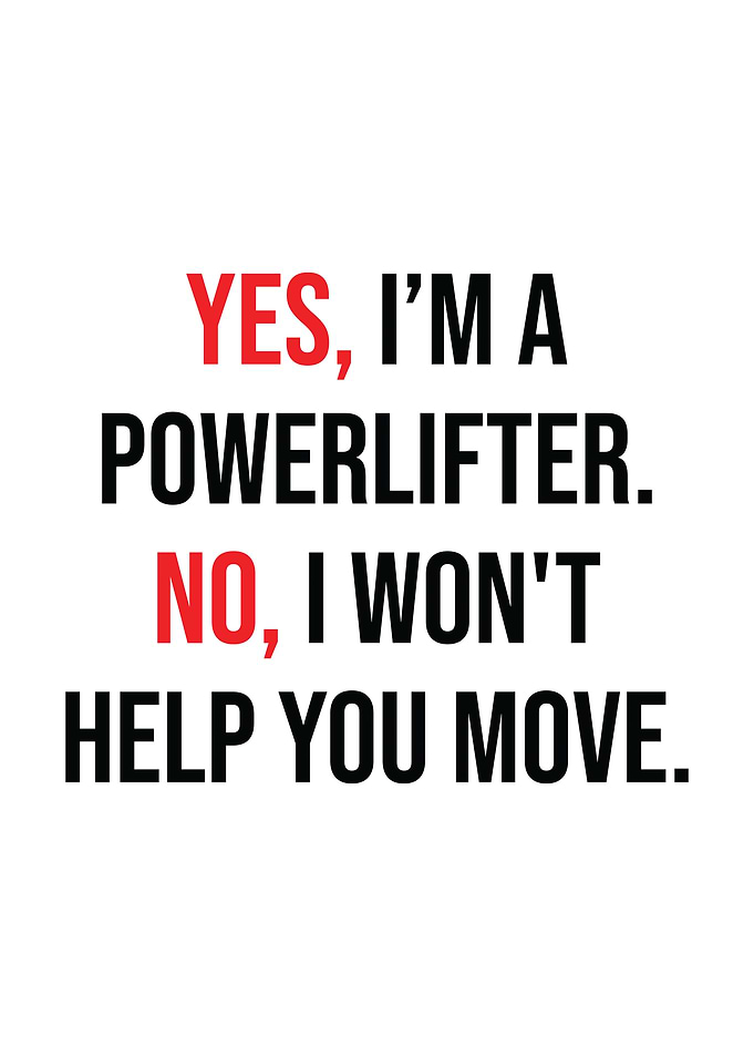 Sarcastic Powerlifting