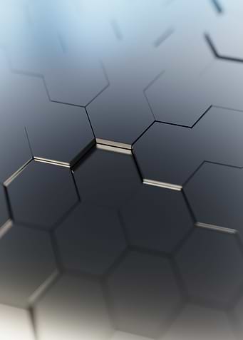 Silver Grey Hexagons