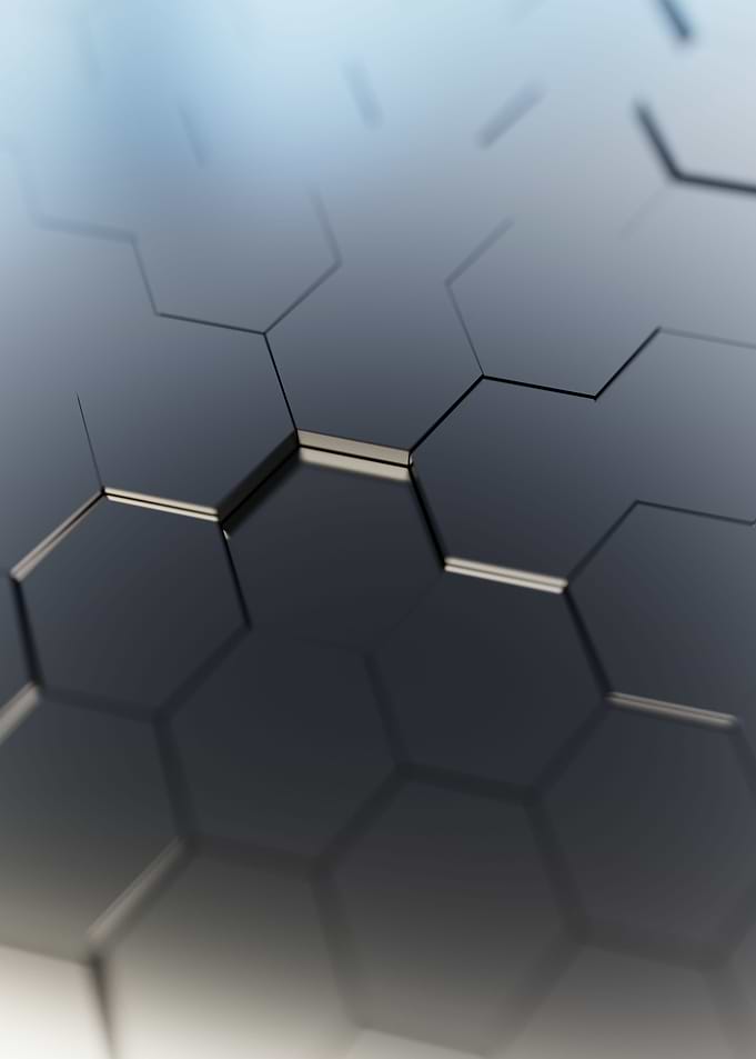 Silver Grey Hexagons