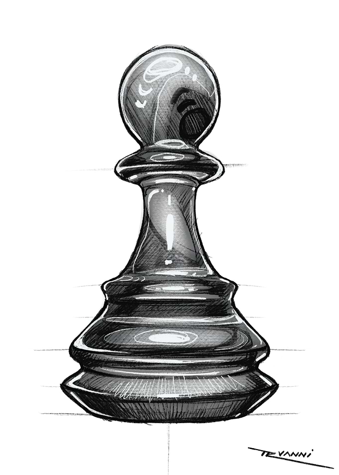 Chess Pawn Sketch