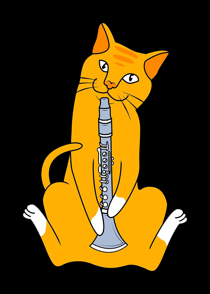 Clarinet Cat