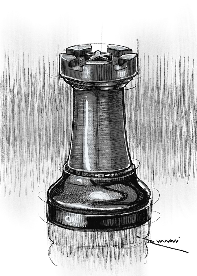 Chess Rook Sketch
