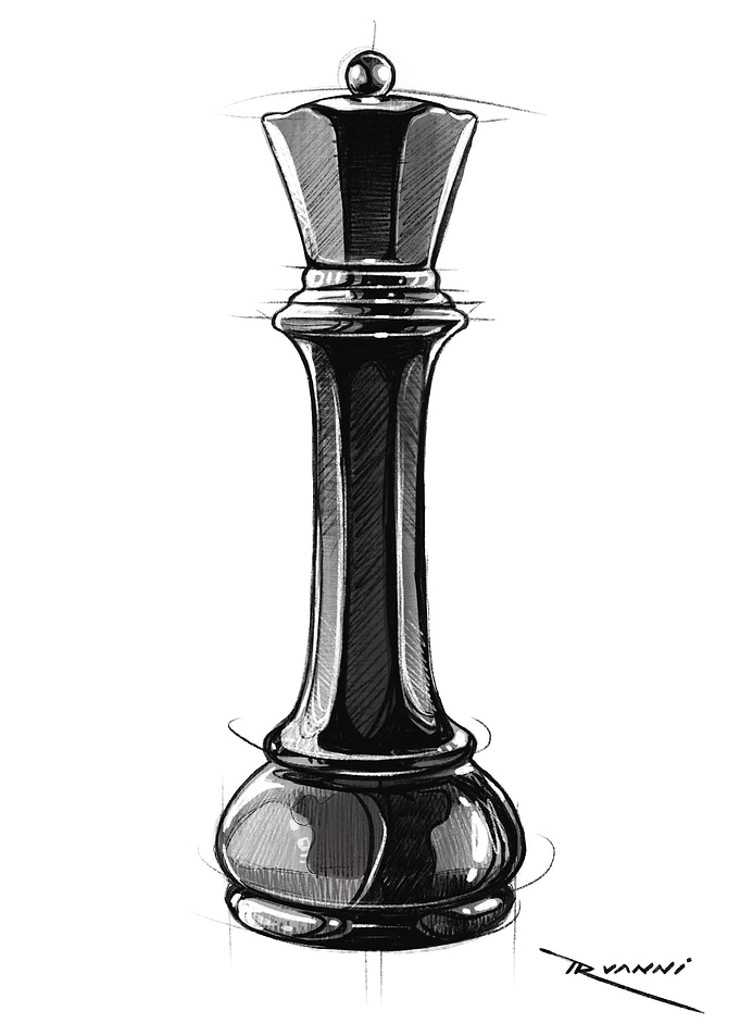 Chess Queen Sketch
