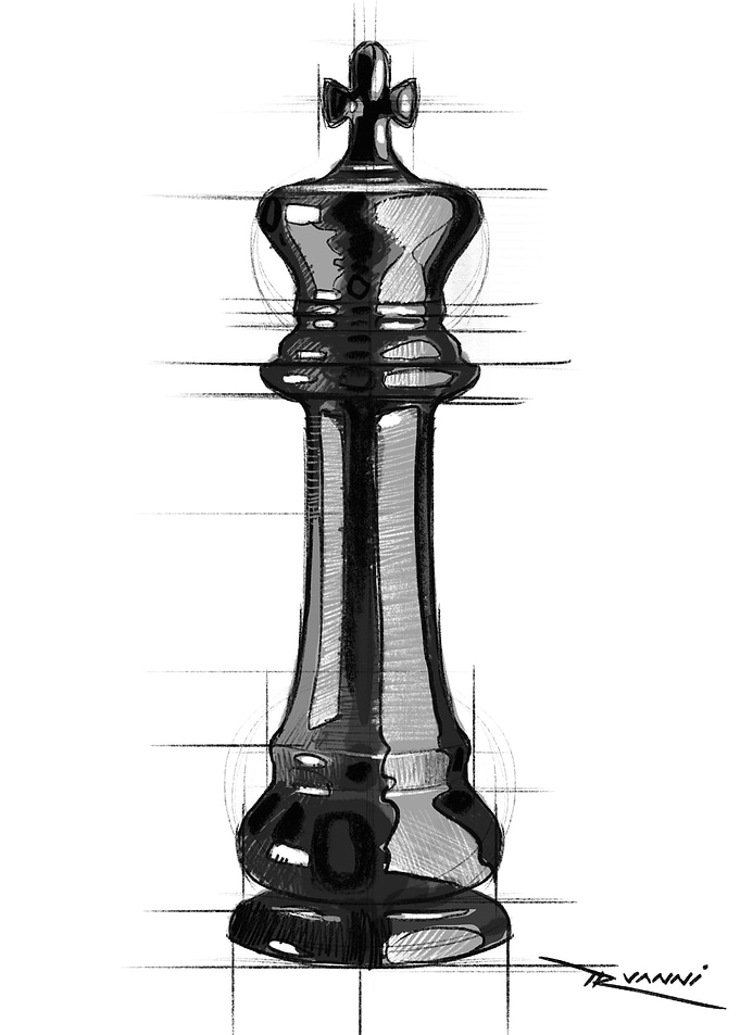 Chess King Sketch