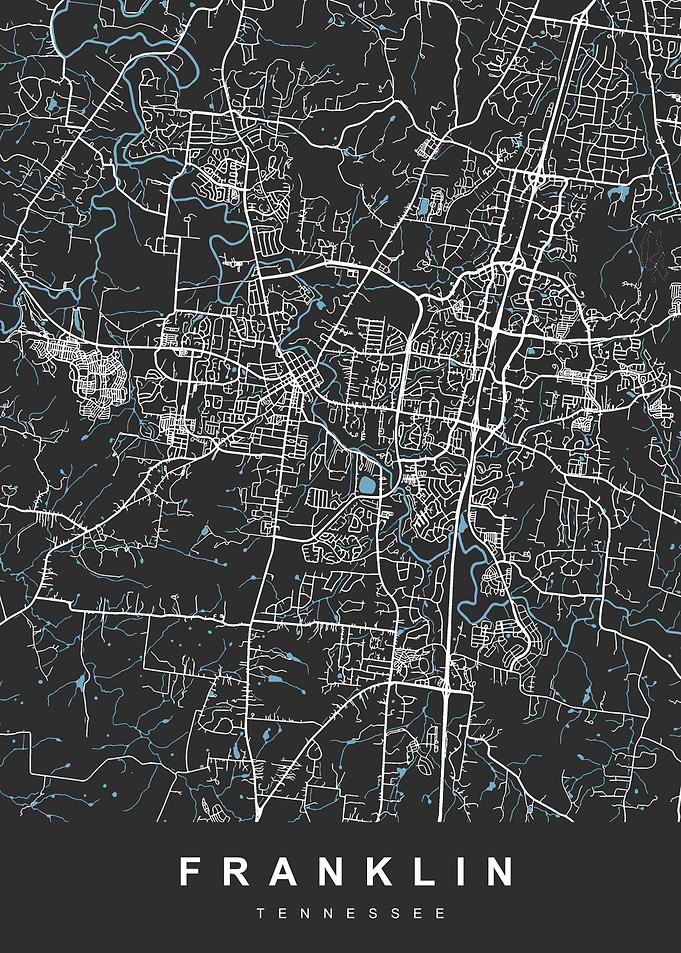 FRANKLIN Map TENNESSEE