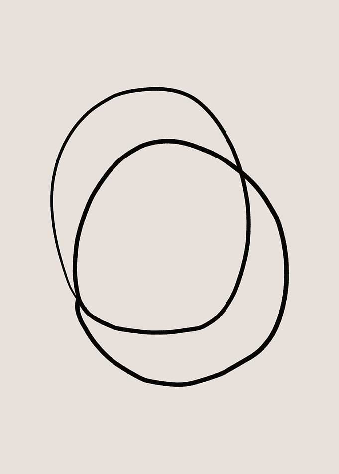 Abstract Black Circles