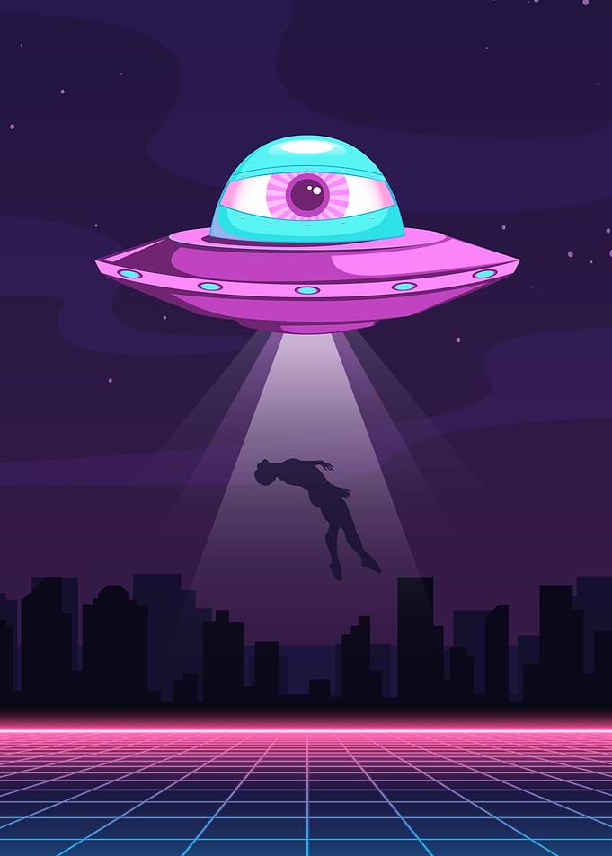 Weirdcore Space Ufo