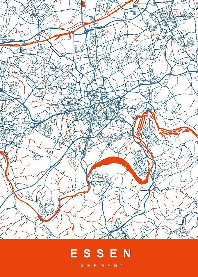 ESSEN Map GERMANY