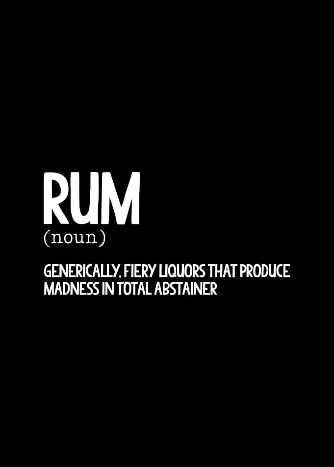 Rum Lover Wall Art