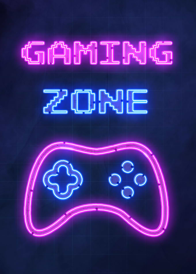 Gaming Gamer Neon Art