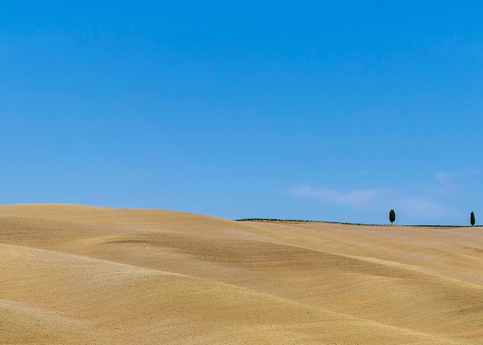 Valdorcia summer landscape