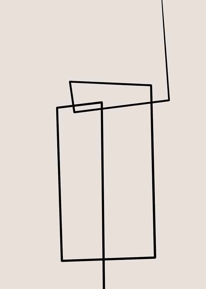 Abstract Rectangle Line