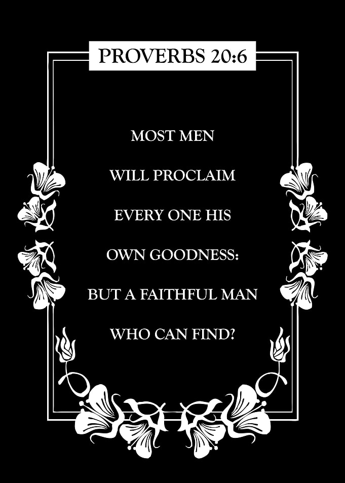 Proverbs 20 6