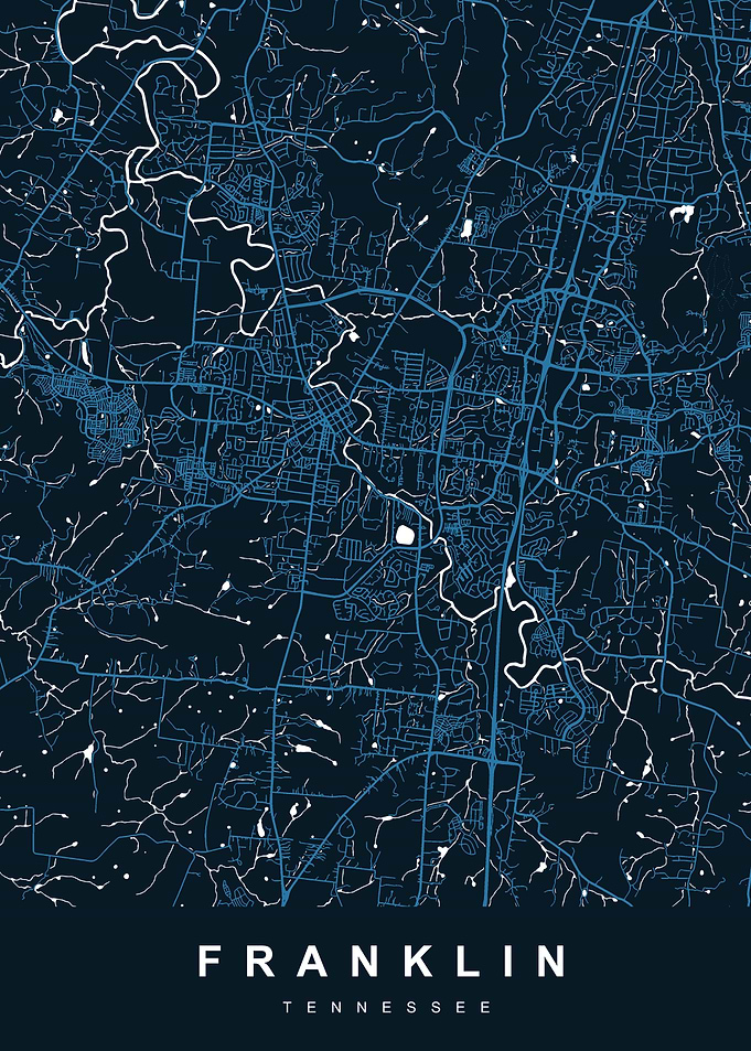 FRANKLIN Map TENNESSEE