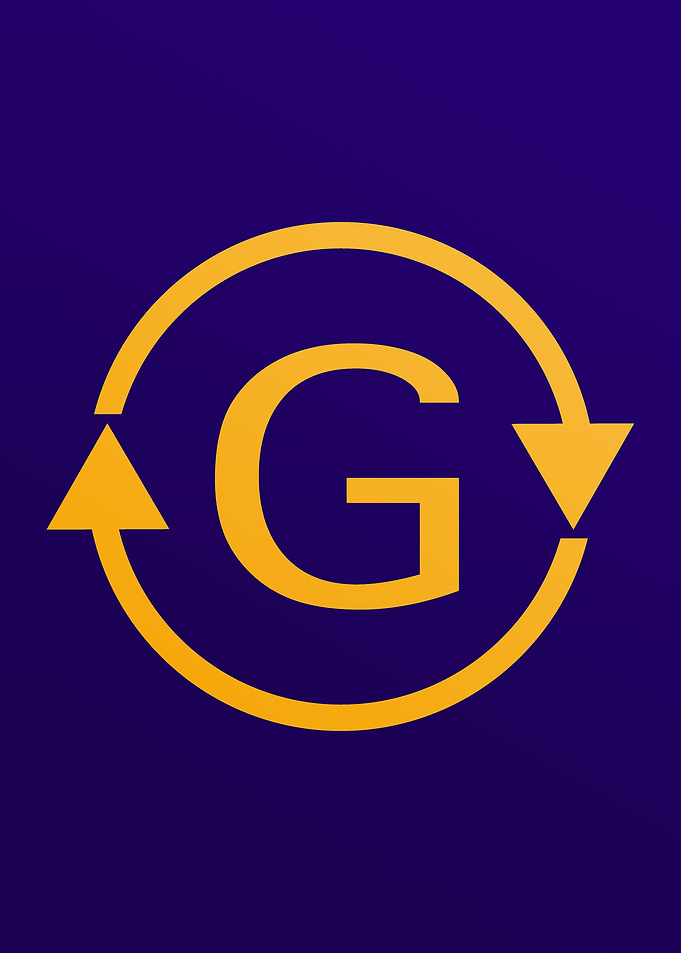 GeoSwap Word Puzzle Blue