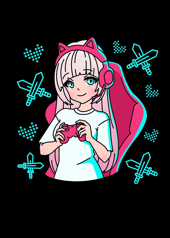 Anime Girl Gaming