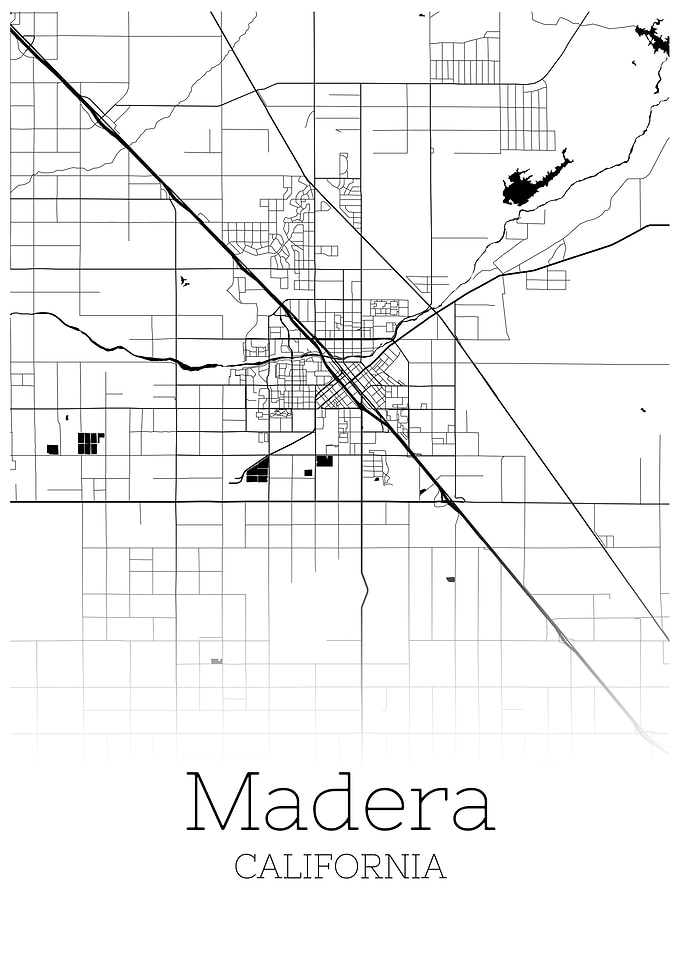 Madera California map