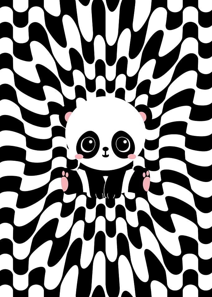 Psychedelic Kawaii Panda