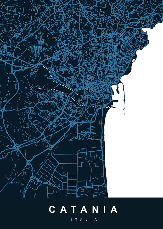 CATANIA Map ITALY