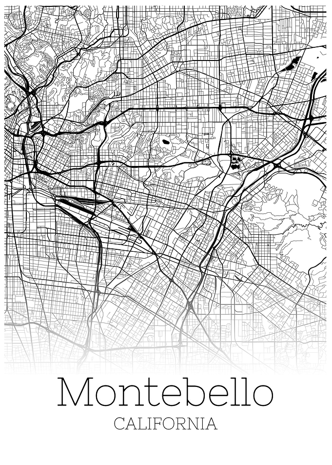 Montebello California map