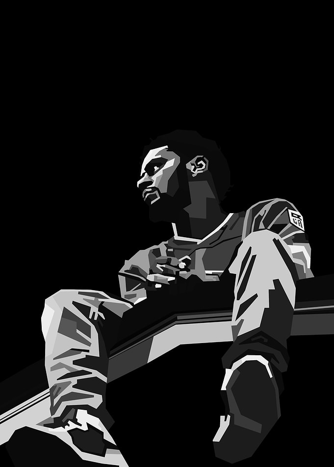 JCole Black And White