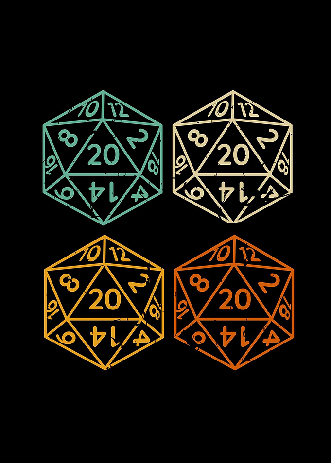 Pen Paper RPG W20 Wuerfel