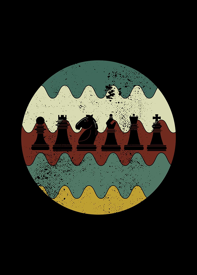 Retro Chess Pieces