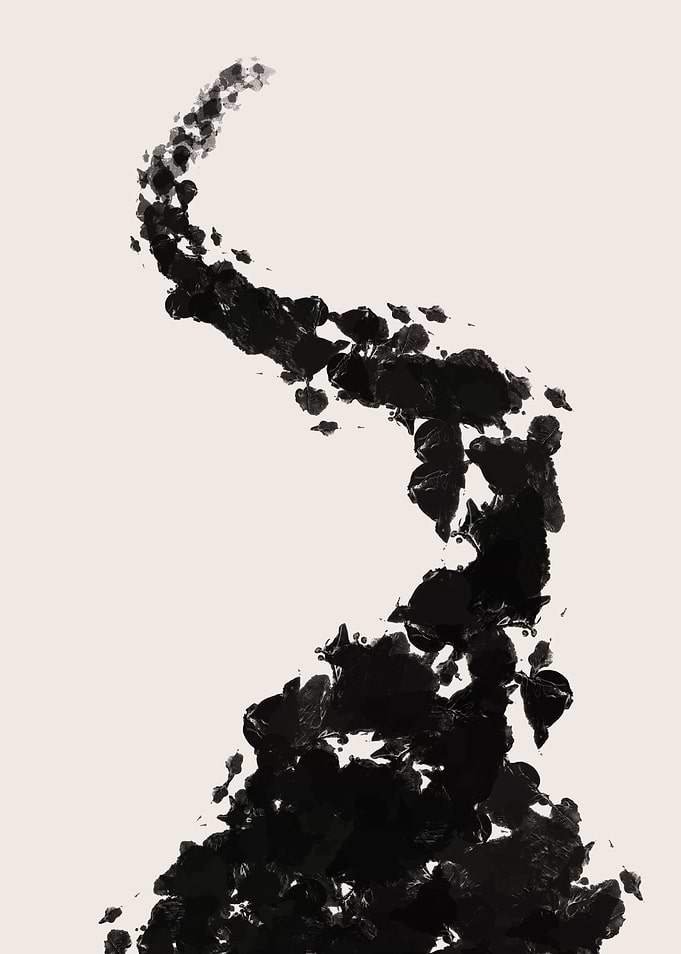 Abstract Brush Stroke Road
