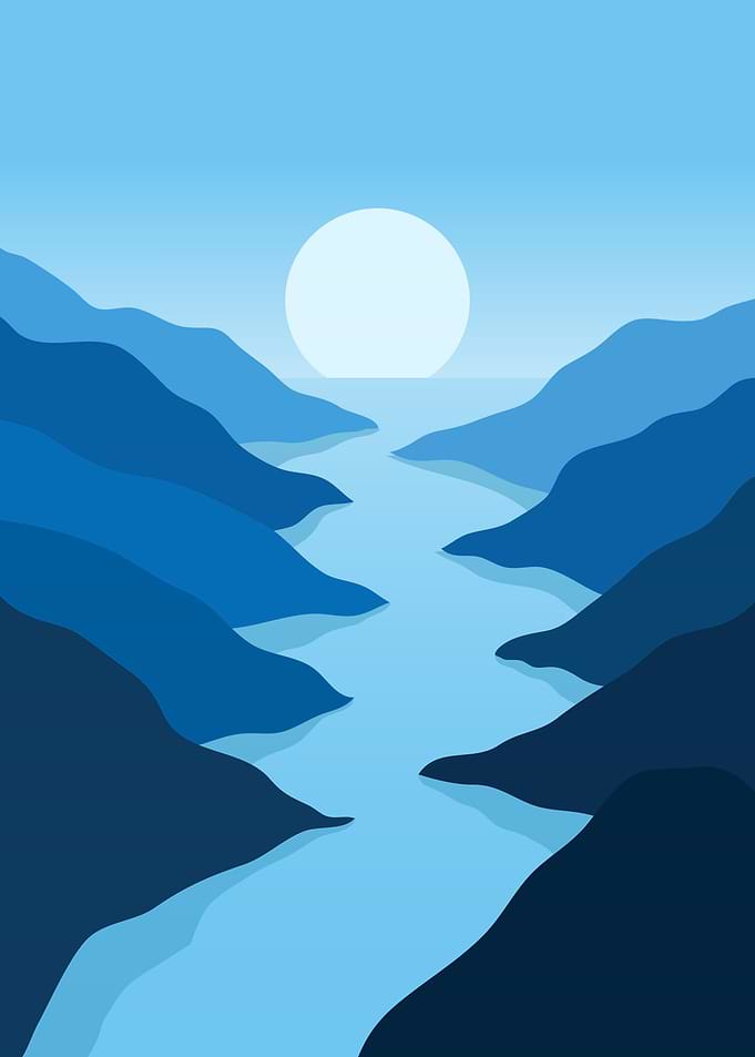 Abstract Nature Travel art