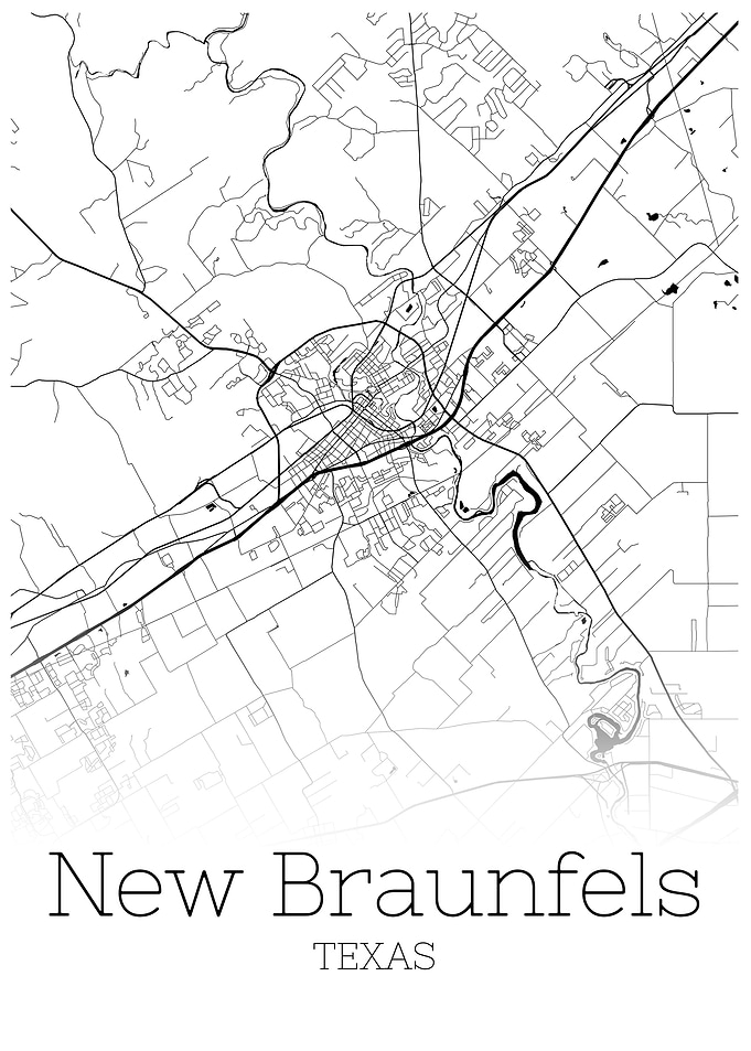 New Braunfels Texas map
