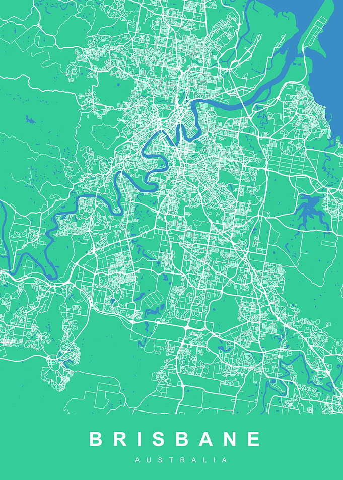 BRISBANE Map AUSTRALIA
