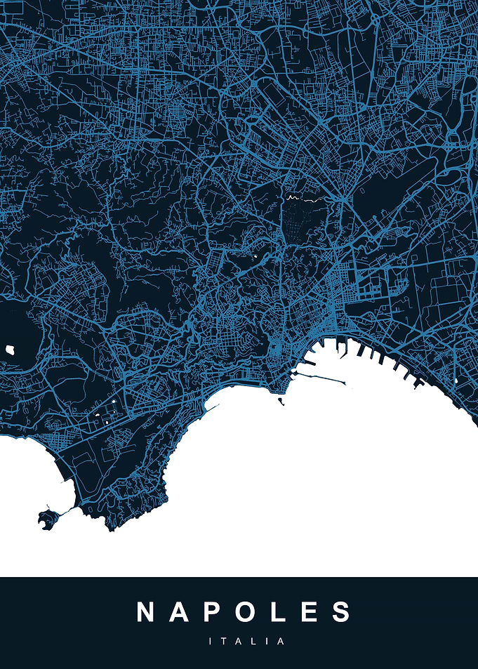 NAPOLES Map ITALIA