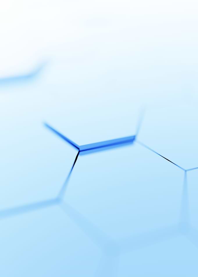 Pale Blue Hexagons