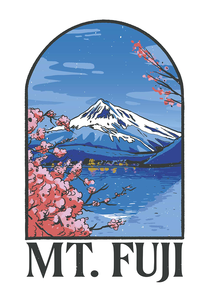 Beautiful mountain fuji